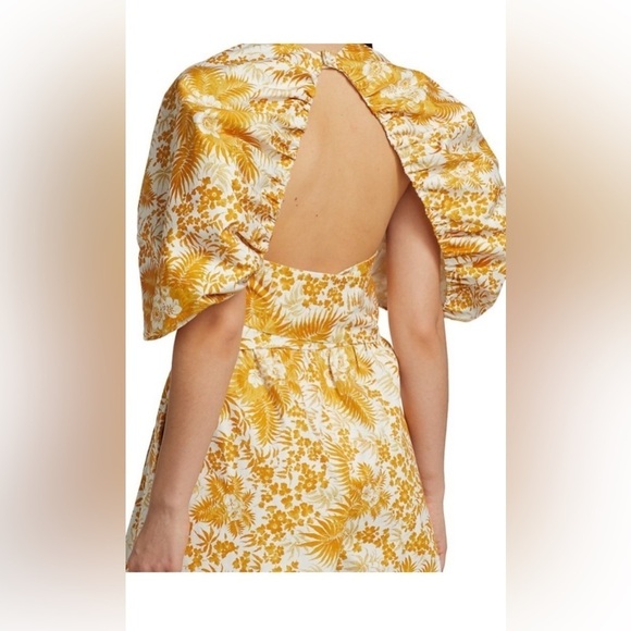 AMUR Floral Jumpsuit in Orange and White - Picture 2 of 12